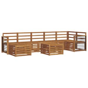 vidaXL Ensemble de canap&eacute;s d'ext&eacute;rieur 8 pc Naturel