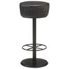 vidaXL Tabouret de bar Noir Cuir v&eacute;ritable
