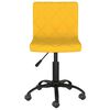 vidaXL Chaise pivotante de salle &agrave; manger Jaune moutarde Velours