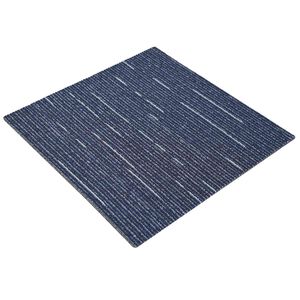 vidaXL Carreau de tapis Ray&eacute; Bleu 50 x 50 cm 4 pc PP et Bitume