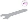 vidaXL Cl&eacute; 12 pi&egrave;ces Argent&eacute; 10 mm Fer