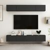 vidaXL Meubles TV 4 pcs Noir 100x30x30 cm Bois d'ingénierie