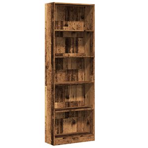 vidaXL Biblioth&egrave;que vieux bois 60x24x176 cm bois d'ing&eacute;nierie