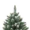 vidaXL Sapin de Noël artificiel avec support 210 cm PVC