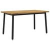 vidaXL Table &agrave; manger en bord vivant 140 x 80 x 75 cm