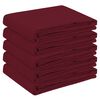 vidaXL Tissu de Table 5 pc Rond Bordeaux &Oslash; 160 cm Polyester
