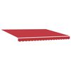 vidaXL Auvent R&eacute;tractable Rouge 400 &times;350 cm tissu