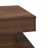 vidaXL Table basse rotative &agrave; 360 degr&eacute;s ch&ecirc;ne marron 50x50x34,5 cm
