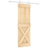 vidaXL Porte coulissante 70 x 210 cm Bois de pin massif (non trait&eacute;)