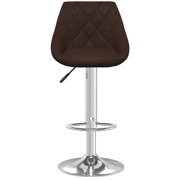 vidaXL Tabourets de bar lot de 2 marron similicuir