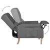 vidaXL Fauteuil inclinable Gris clair Tissu