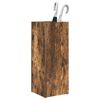 vidaXL Porte-parapluie Ch&ecirc;ne fum&eacute; 25 x 24,5 x 64 cm Bois d'ing&eacute;nierie