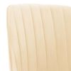 vidaXL Chaises &agrave; manger lot de 2 Cr&egrave;me Velours