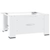 vidaXL Socle pour machine &agrave; laver avec tiroir Blanc