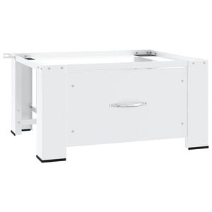 vidaXL Socle pour machine &agrave; laver avec tiroir Blanc