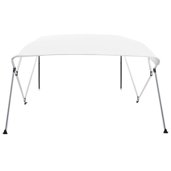 vidaXL Auvent bimini &agrave; 4 arceaux Blanc 243x196x137 cm