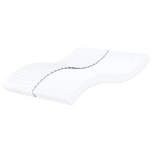 vidaXL Matelas en mousse blanc 200x200 cm duret&eacute; H2 H3
