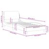 vidaXL Cadre de lit Dover blanc et noir 80x200 cm similicuir