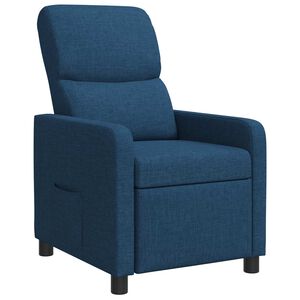 vidaXL Fauteuil inclinable Bleu Polyester