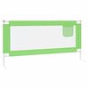 vidaXL Barri&egrave;re de s&eacute;curit&eacute; de lit d'enfant Vert 190x25 cm Tissu