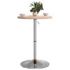 vidaXL Table de bar &Oslash;50x90,5 cm bois massif de ch&ecirc;ne