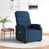 vidaXL Fauteuil de massage Bleu Tissu