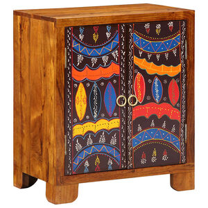vidaXL Buffet multicolore 50x35x60 cm bois massif d'acacia