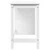vidaXL Bureau Blanc 112 x 50 x 75 cm Bois de Pin Massif