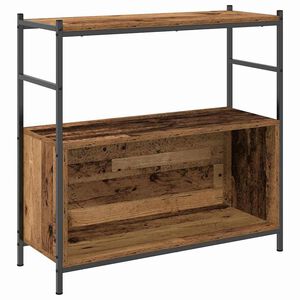 vidaXL &Eacute;tag&egrave;re 80 x 30 x 78,5 cm Bois d'ing&eacute;nierie Ch&ecirc;ne fum&eacute;