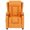 vidaXL Fauteuil de massage Jaune fonc&eacute; Tissu