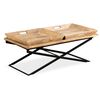 vidaXL Table basse Bois de manguier massif 110x55x42 cm