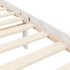 vidaXL Cadre de lit sans matelas blanc 200x200 cm bois massif de pin