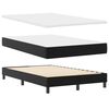 vidaXL Lit &agrave; ressorts avec matelas Noir 120 x 190 cm Simili cuir