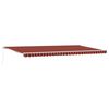 vidaXL Auvent R&eacute;tractable Orange et marron 600 &times; 300 cm