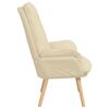 vidaXL fauteuil Crème 69 x 74 x 93 cm Tissu Sherpa