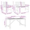 vidaXL Ensemble de salle à manger pour jardin 6 pcs Marron