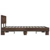 vidaXL Cadre de lit sans matelas ch&ecirc;ne marron 140x190 cm