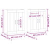 vidaXL Armoires murales 2 pcs ch&ecirc;ne sonoma bois d'ing&eacute;nierie