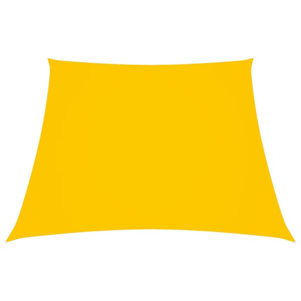 vidaXL Voile de parasol Tissu Oxford trap&egrave;ze 2/4x3 m Jaune