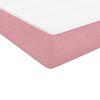 vidaXL Sommier &agrave; lattes de lit avec matelas rose 90x220 cm velours