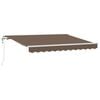 vidaXL Auvent r&eacute;tractable Taupe 600 &times; 300 cm Tissu et Aluminium