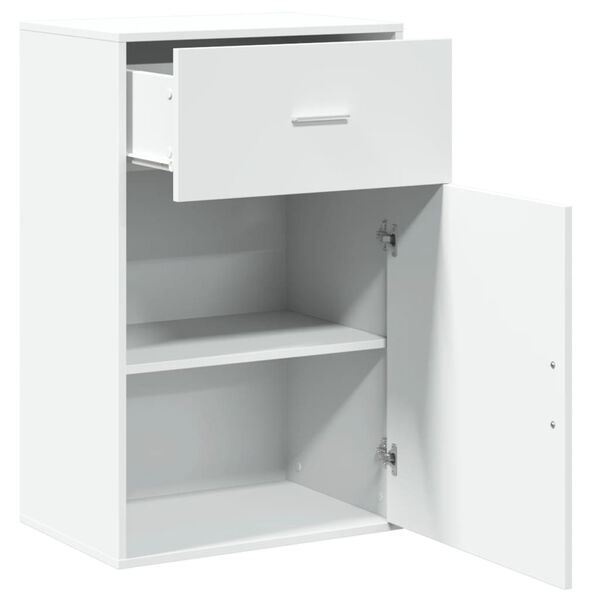 vidaXL Armoire de rangement blanc 56,5x39x90 cm bois d'ing&eacute;nierie