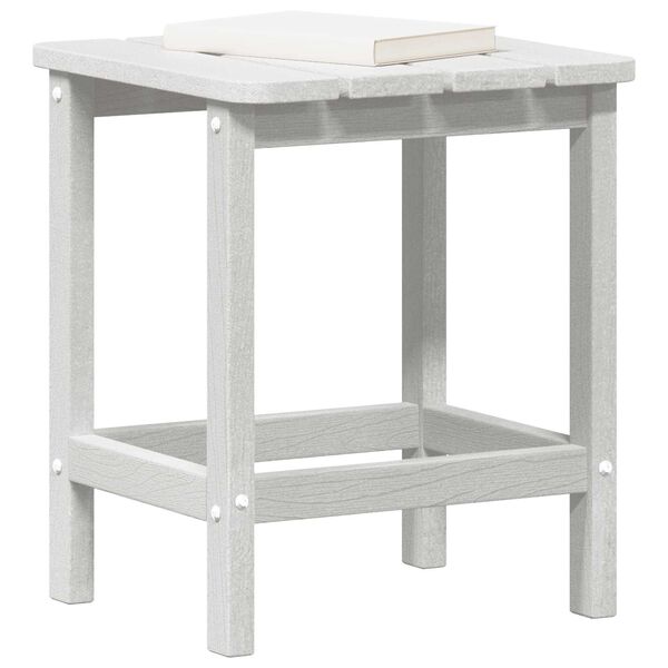 vidaXL Table d'appoint Adirondack Blanc 38 x 38 x 46 cm HDPE