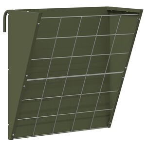 vidaXL R&acirc;telier &agrave; foin suspendu Vert olive 61 x 33 x 66 cm 5 kg