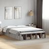 vidaXL Cadre de lit sans matelas sonoma gris 140x200 cm