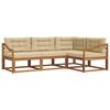 vidaXL Ensemble de canap&eacute;s d'ext&eacute;rieur 4 pc Naturel et Beige