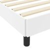 vidaXL Cadre de lit avec matelas Blanc pur 120 x 200 cm tissu