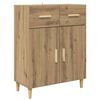 vidaXL Buffet ch&ecirc;ne artisanal 34 x 69,5 x 89 cm Bois d'ing&eacute;nierie