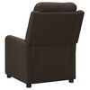 vidaXL Fauteuil &eacute;lectrique de massage Marron fonc&eacute; Tissu