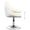vidaXL Tabouret de bar Cr&egrave;me et blanc Similicuir